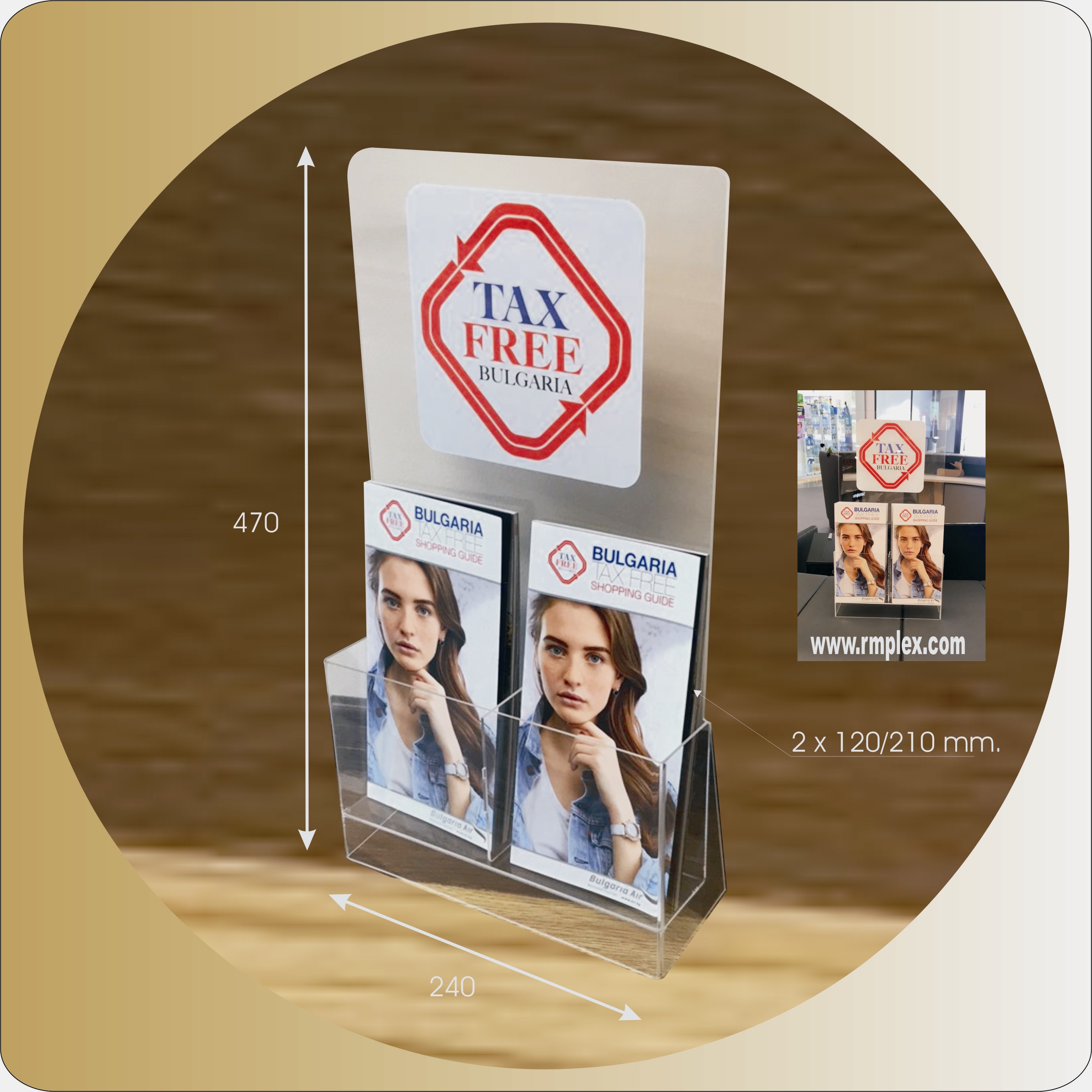 006.011acrylic brochure holder